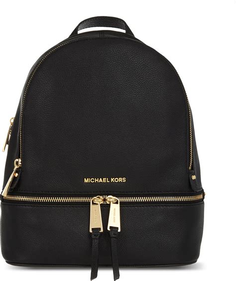 michael kors small black backpack